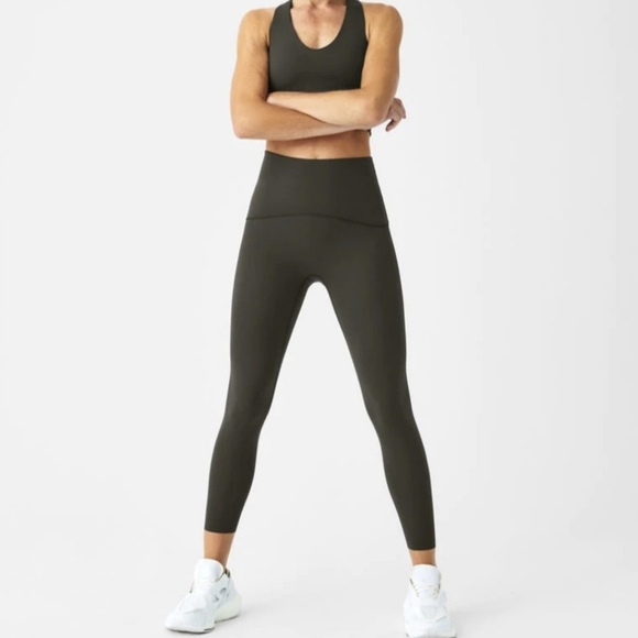 SPANX Pants & Jumpsuits Spanx Booty Boost Yoga Pants In Dark Palm